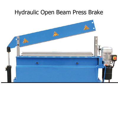 30 Ton Hydraulic Box Brake Bender V Block Bending Machine 48" x 8 Gauge 4mm Thickness Tilt Open Beam