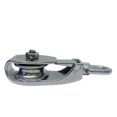 Marine Boat 2" Sheave Snatch Block 3/8" Rope 1,200 Lbs WLL Stainless Steel T304