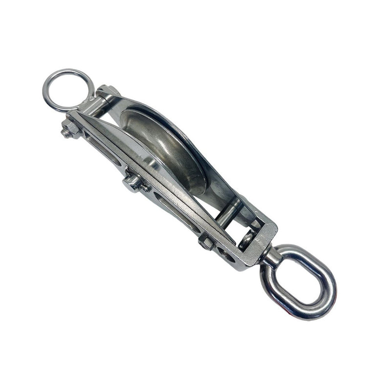 Stainless Steel T304 Swivel Eye Block Sheave For Wire Rope