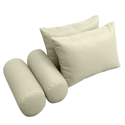 Model-2 TWIN SIZE Bolster & Back Pillow Cushion Outdoor SLIP COVER ONLY
