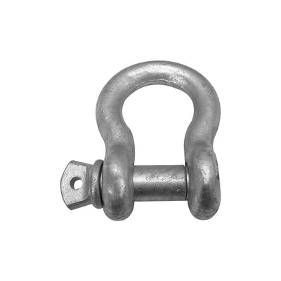 1'' Screw Pin Anchor D Ring Rigging Bow Shackle Galvanized Steel Drop Forged For Marine Boat WLL 17000 Lbs