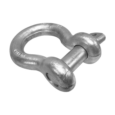 1-3/4'' Screw Pin Anchor D Ring Rigging Bow Shackle Galvanized Steel Drop Forged For Marine Boat WLL 50,000 Lbs