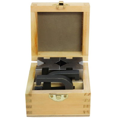 1-5/8" x 1-3/4" x 2-3/4" Hardened and Ground Steel V Block and Clamp Set