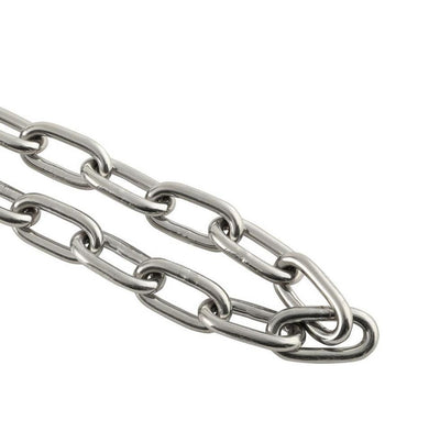 10 Ft T316 Stainless Steel 3/8''  Proof Coil Welded Link Chain 2,650 WLL