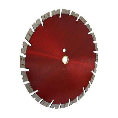 12" x .125" Red Metallic Turbo Segmented Diamond Saw Blade Cutter Cutting 15mm Rim