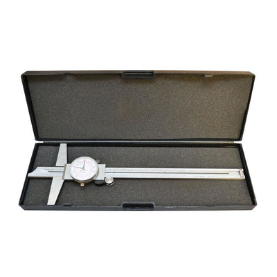 12-1/8''L Stainless Steel 8" Inch 200mm Metric Dual Reading Dial Caliper Mechanic Measuring Tool
