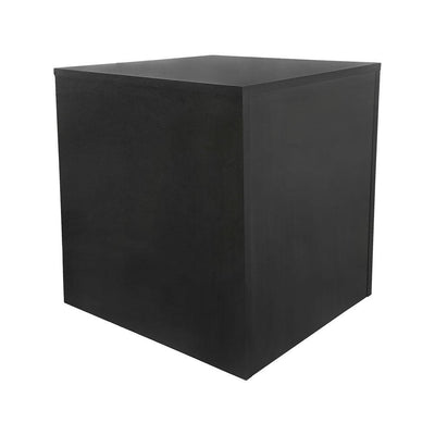 18'' x 24'' Black Knockdown Bases Pedestal Base Box Cube Display Fixture Retail Warehouse