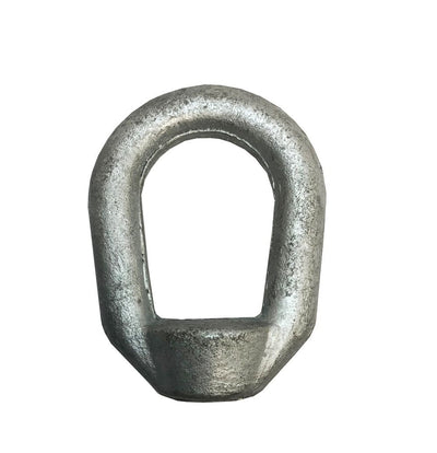 2 PC Bail 1/4'' x 1/4'' Tap Thread Eye Nut Hot Dipped Galvanized Drop Forged Carbon Steel 520 Lbs WLL