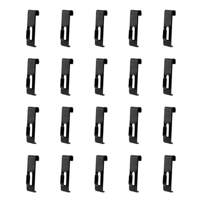 20 PCS Gridwall Utility Hook Grid wall Panel Display Picture Notch Black