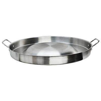 22" Round Stainless Steel Concave Comal Bola Taco Grill Pan Frying Wok