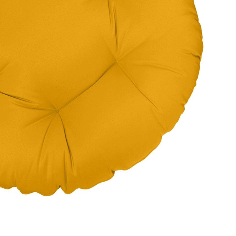 44" x 6" Round Papasan Ottoman Cushion 10 Lbs Fiberfill  Polyester Replacement Pillow Floor Seat Swing Chair Out/Indoor-AD108