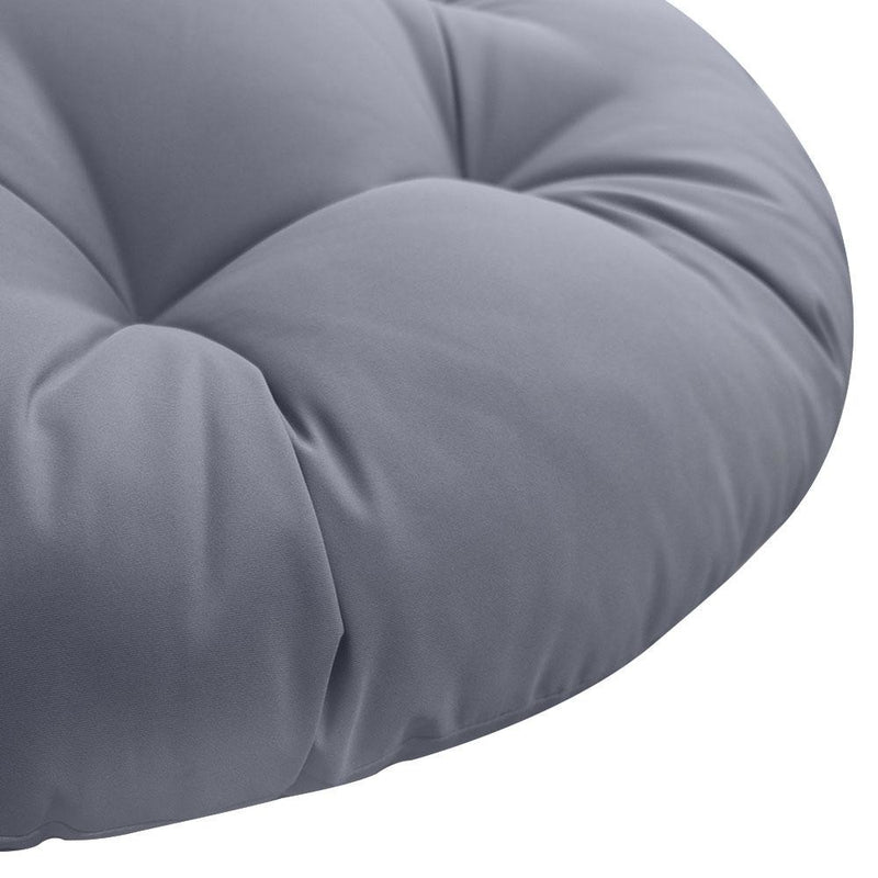 44" x 6" Round Papasan Ottoman Cushion 10 Lbs Fiberfill Polyester Replacement Pillow Floor Seat Swing Chair Out/Indoor AD001