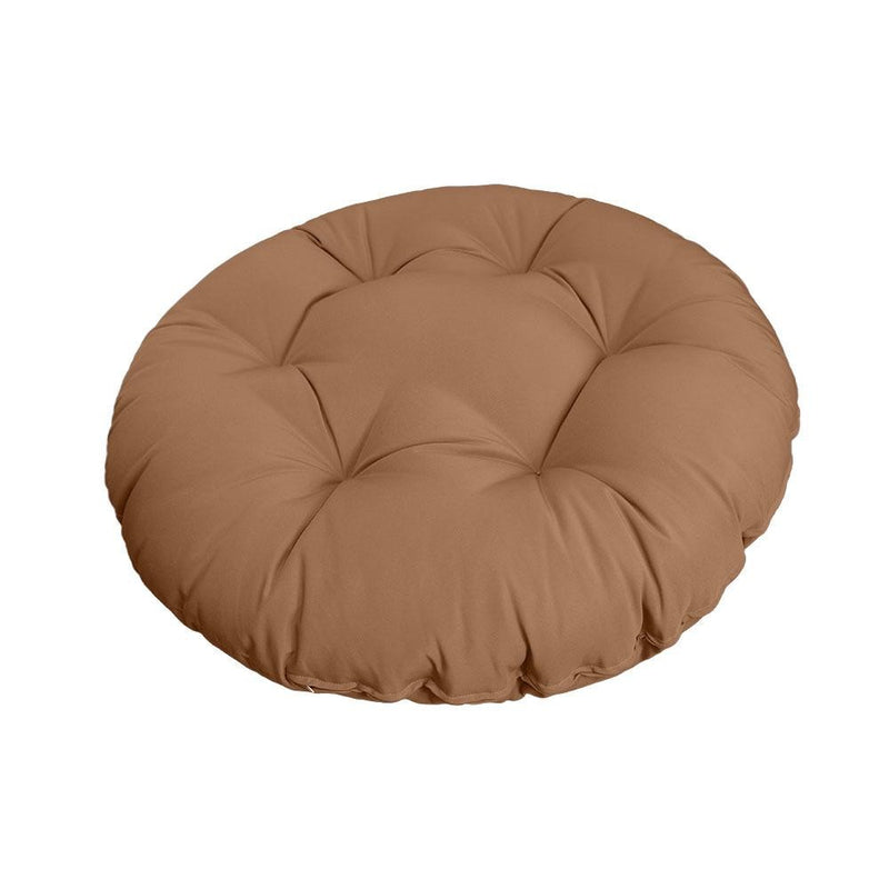 48" x 6" Round Papasan Ottoman Cushion 12 Lbs Fiberfill Polyester Replacement Pillow Floor Seat Swing Chair Outdoor/Indoor AD104