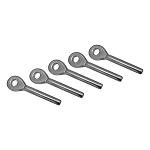 5 Pc 1/4'' Wire Rope Stainless Steel 316 Swage Eye Terminal Boat Marine