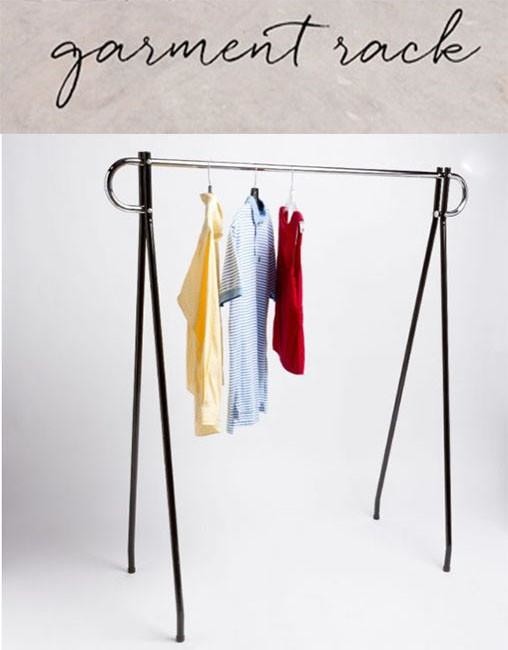 62" x 19 x 48" Single Bar Garment Rack Commercial Grade Clothing Rack, Black And Chrome Finish