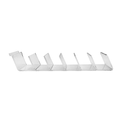 Slatwall Lucite Clear Acrylic Clutch 20'' x 4'' Display Fixture