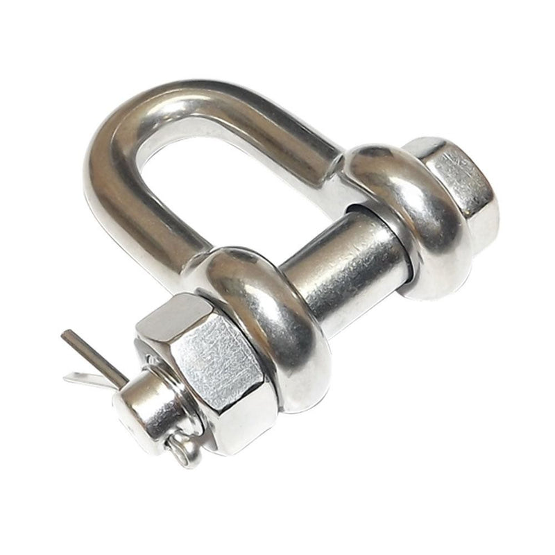 Stainless Steel 3/4" Marine Bolt Screw Pin Chain Shackle D Anchor 8000 LBS