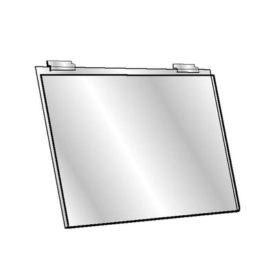 Acrylic Sign Holder Slatwall 11-1/8" x 7-1/4" Horizontal Wall Mount Frame Holder