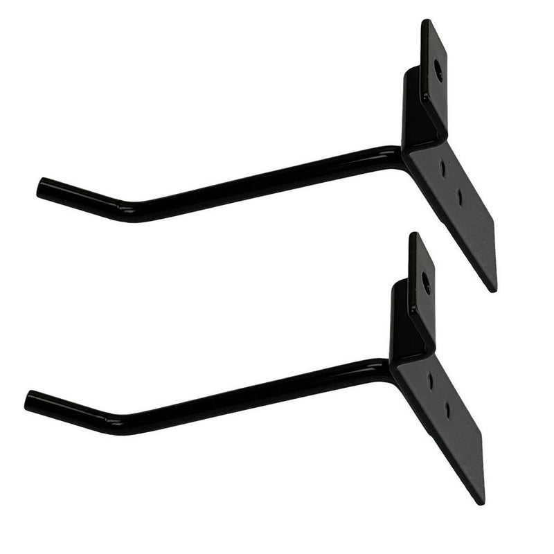 4" Slatwall Hooks, Black, Hanger Display,Display Panel Hooks Wire Metal 2Pc Set