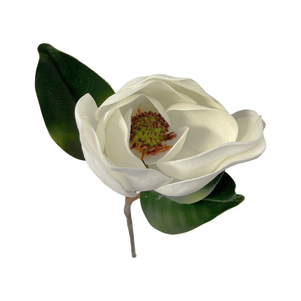 32" Real Touch Artificial Magnolia Stem Faux Flower Silk Floral Home D