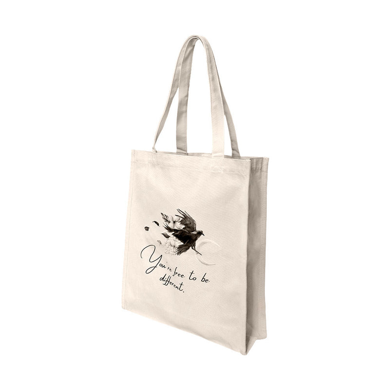 13.5" x 15" Reusable Canvas Bird Tote Bag,Grocery Bag,Beach Bag,Shopping Bag