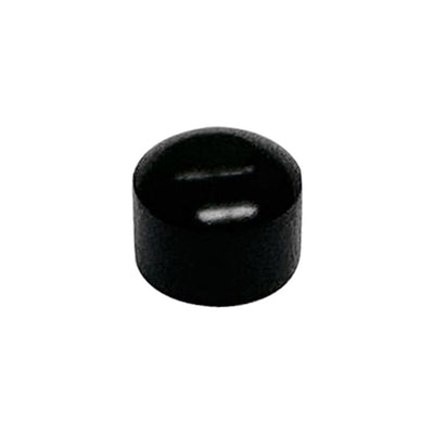 Black Oxide Stainless Steel Round Cap For Jam Nut (RIGHT), UNC 1/4" - 20