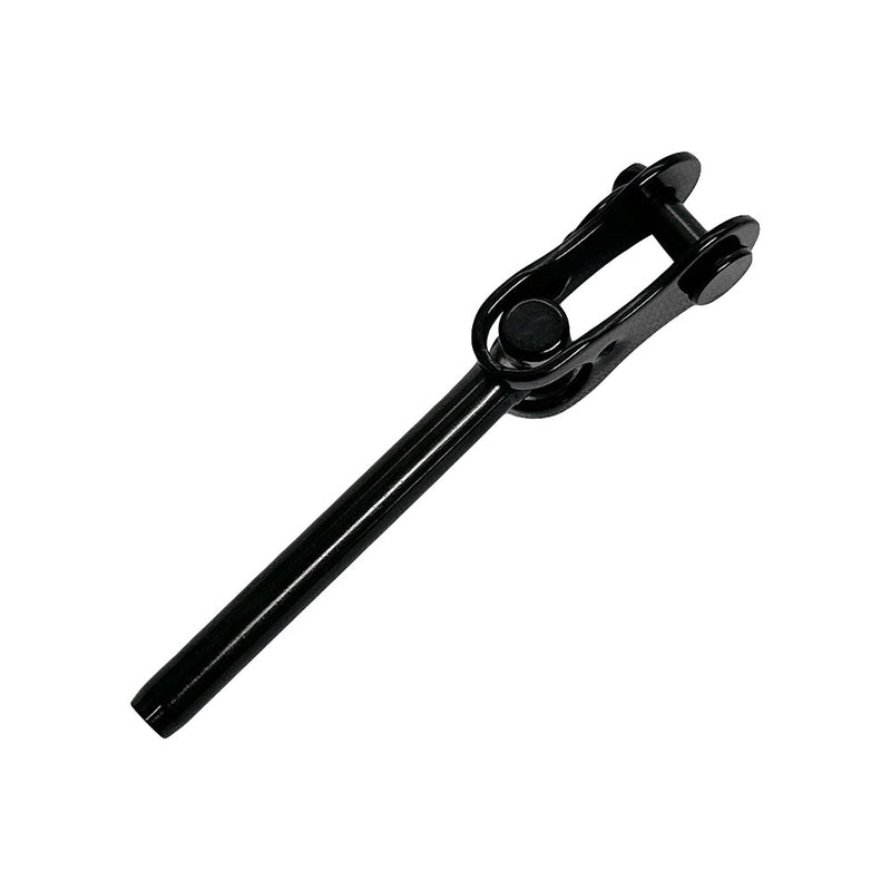 1/8" Black Oxide Stainless Steel Hand Swage Toggle Jaw For 1/8" Cable Wire, 1 PC