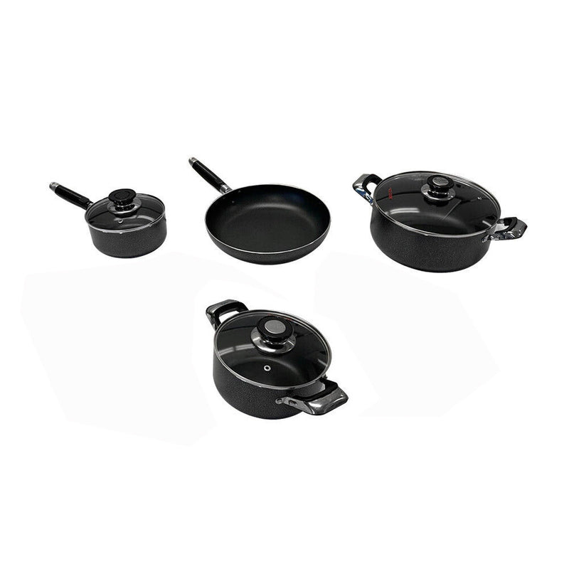 Nonstick Pots and Pans Set - 1.5 QT Sauce Pan, 2-5 QT Sauce Pot, 9.5" Fry Pan