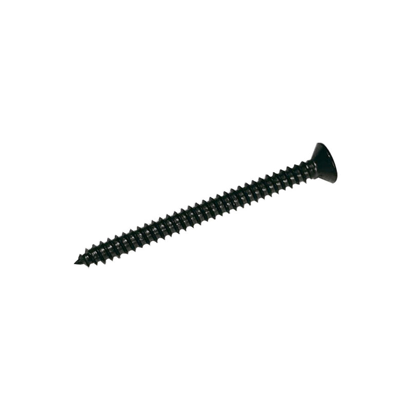 Wood Screw Black Oxide Coated Stainless Steel Self Tapping Screw , 1/4" x 2"