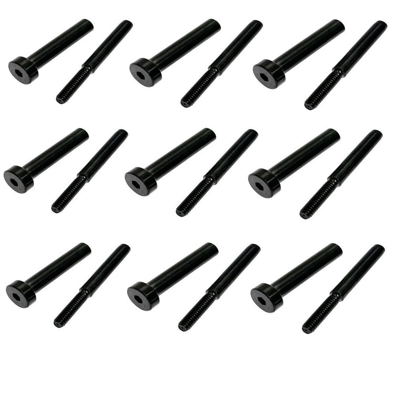 Stainless Steel Black Oxide Invisible Receiver End Fittings for 1/8",3/16" Cable Railings