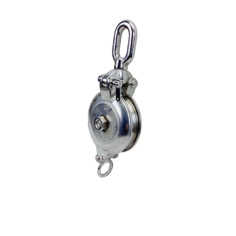 Heavy Duty Stainless Steel T316 Sheave Swivel Block Hoist Lift Used For Rope Wire