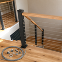 1/8" Cable Railing Kit, Stainless Steel 316 Hardware for Stair, Deck, Balcony, and Outdoor Cable Rail System