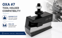 #7 OXA Universal Parting Blade Tool Holder Type 250-007 with 4° Blade Angle