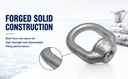 Threaded Eye Nut Ring Oval Lifting Marine Forged Style Stainless Steel T316