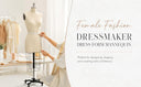 Size 4 Half Body Female Dress Form Mannequin – Professional Sewing & Tailoring Form with Collapsible Shoulders, Fashion Design & Retail Display