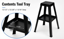 Universal 4 Legs Bench Grinder Buffer Vise Stand w/ Tool Tray Grinder Stand