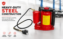 32 Ton Heavy Duty Air Hydraulic Bottle Jack, 10-7/8" to 16-15/16" Lift Range, Pneumatic & Manual Shop Jack for Truck & Equipment Repair