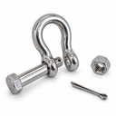 Mil Spec T316 Stainless Steel Bolt Pin Anchor Shackle, Non-Magnetic Drop Forged Marine Rigging Shackle for Boat and Chain