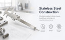 0–6" Stainless Steel Dial Caliper – Shock Proof Precision Measuring Tool, 0.001" Graduation, Black Face for Machining & Inspection