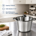 Stainless Steel Sauce Pan with Tempered Glass Lid – Durable, Rust-Proof Cookware