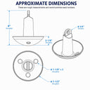 Vinyl Coated Cast Iron Mushroom Anchor for Kayak, Canoe, Jet Ski, Paddle Board, Fishing Boat, Small Boat, Docking, and Mooring Use