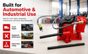 Portable 20 Ton Air Hydraulic Bottle Jack, 10"–20" Lift Range Pneumatic Shop Ram Jack for Automotive & Truck Repair