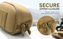 Molle Tactical SUNGLASSES Case Carrying Pouch Eyeglasses Padded Case-TAN