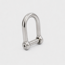 Marine T316 Stainless Steel 5/16'' Wide D Shackle – Screw Pin, No-Snag Design 1,300 lbs WLL