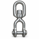Galvanized Jaw to Eye Boat Marine Swivel, Mooring Jaw Eye Swivel Connector for Chain, Rope, Cable, and Anchor Use
