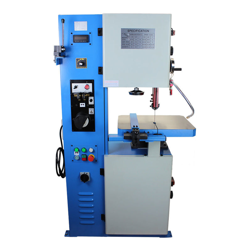 12" x 7" Heavy Duty Vertical Band Saw Metal Wood Inverter 3/4-HP 1,500RPM 3 Phrase