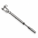 Marine T316 Stainless Steel Swageless Toggle Turnbuckle for Cable Rail Wire Rope, Adjustable Railing Tensioner for Deck, Stair, Dock - PACK 4