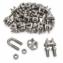 Marine Industrial Heavy Duty Wire Rope Clip Clamp, Stainless Steel Cable Clamp for Rigging, Cable, Rope, and Outdoor Use