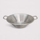 22" Portable Carnitas Cazo – Large Flat Bottom 8" Deep Stainless Steel Cooking Pot Wok for Outdoor Gas Stove & Taco Cooking