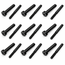 Stainless Steel Black Oxide Invisible Receiver End Fittings, Cable Railing Hardware for 1/8" and 3/16" Cable